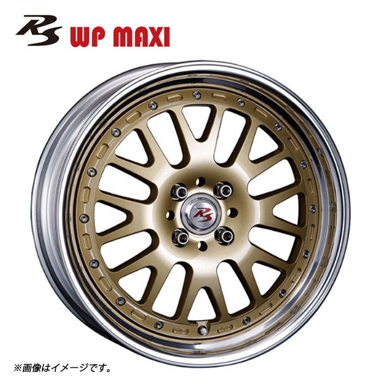 18インチ 5H108 10.5J 10.5J+55～-13 5穴 RS WP MAXI 2ピース ハイディスク ホイール (1本/2本/4本) ゴールド CRIMSON RS WP MAXI 2PEICE High Disk 送料無料 クリムソン