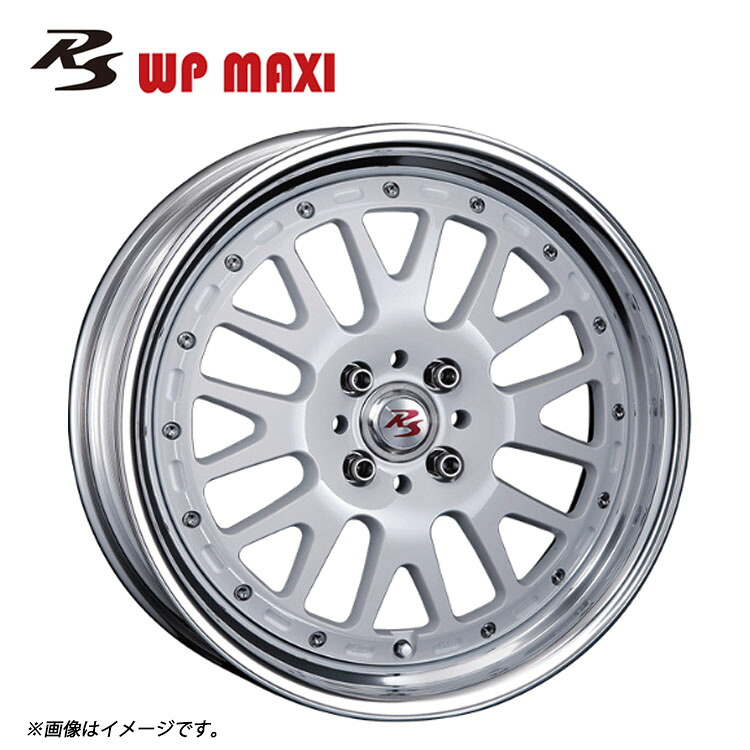 19インチ 5H115 10J 10J+55～-28 5穴 RS WP MAXI 2ピース High Disk ホイール (1本/2本/4本) ホワイト CRIMSON RS WP MAXI 2PEICE High Disk 送料無料 クリムソン