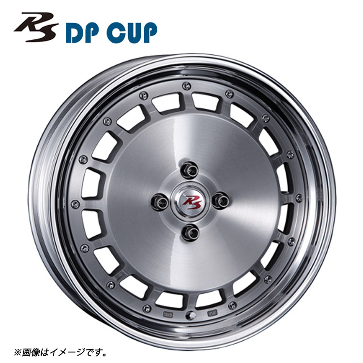 17インチ 4H100 9.5J 9.5J+53～-3 4穴 RS DP CUP 2ピース S-Low Disk ホイール (1本/2本/4本) ブラッシュド CRIMSON RS DP CUP 2PIECE S-Low Disk 送料無料 クリムソン