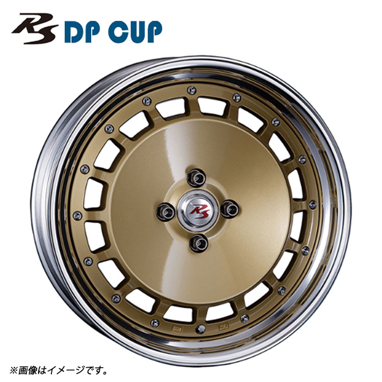 17インチ 5H100 6.5J 6.5J+31～14 5穴 RS DP CUP 2ピース Mid Disk ホイール (1本/2本/4本) ゴールド CRIMSON RS DP CUP 2PIECE Mid Disk 送料無料 クリムソン