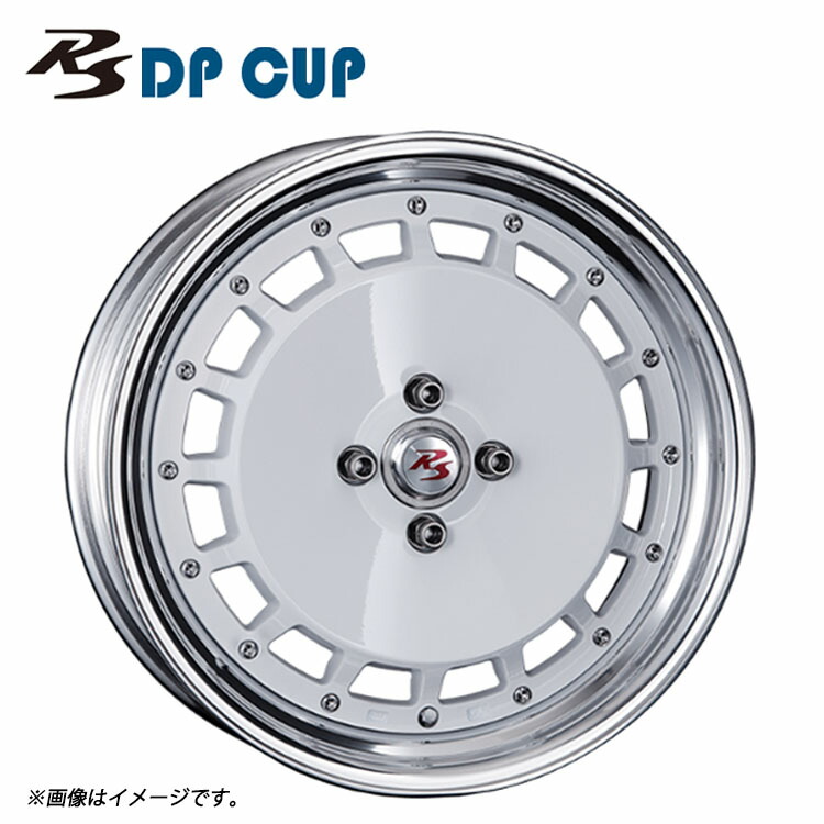 16インチ 5H100 6.5J 6.5J+34～18 5穴 RS DP CUP 2ピース Mid Disk ホイール (1本/2本/4本) ホワイト CRIMSON RS DP CUP 2PIECE Mid Disk 送料無料 クリムソン