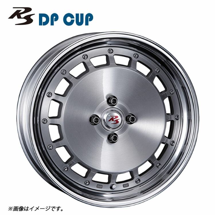 17インチ 5H100 9.5J 9.5J+42～-24 5穴 RS DP CUP 2ピース Mid Disk ホイール (1本/2本/4本) ブラッシュド CRIMSON RS DP CUP 2PIECE Mid Disk 送料無料 クリムソン