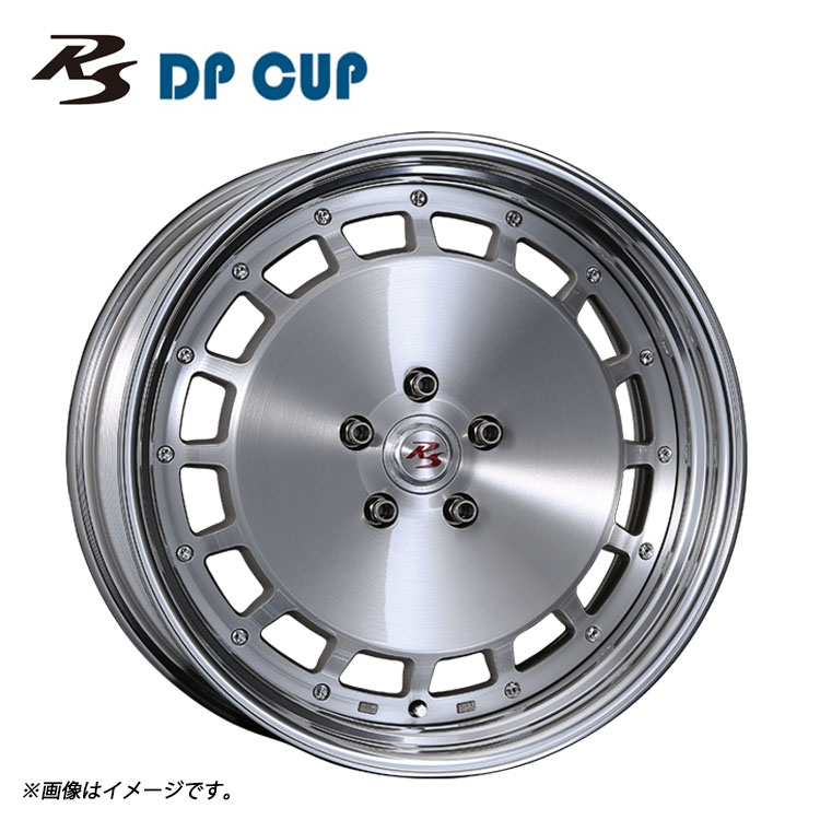 18インチ 5H98 9J 9J+65～23 5穴 RS DP CUP 2ピース Low Disk ホイール (1本/2本/4本) ブラッシュド CRIMSON RS DP CUP 2PIECE Low Disk 送料無料 クリムソン