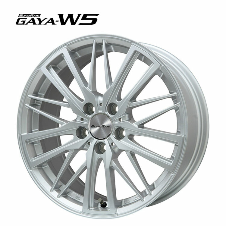 20インチ 5H108 8.5J 8.5J+45 5穴 ガヤW5 ホイール (1本/2本/4本) シルバー EURO AXIS GAYA-W5 送料無料 ユーロアクシス