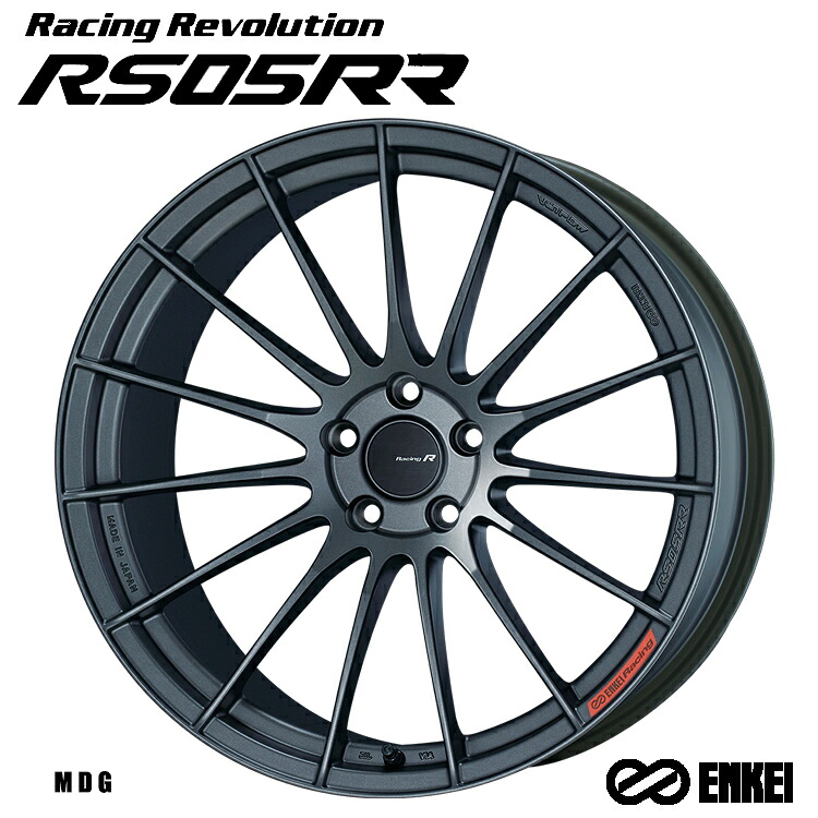19インチ 5H114.3 10J 10J+40 5穴 レーシングレボリューション RS05RR ホイール (1本/2本/4本) Matte Dark Gunmetallic (MDG) ENKEI Racing Revolution RS05RR 送料無料 エンケイ