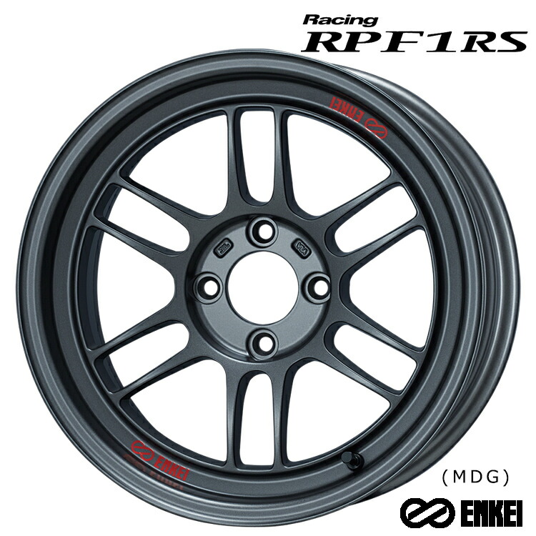 18インチ 5H114.3 9.5J 9.5J+12 5穴 レ‐シング アールピーエフワンRS ホイール (1本/2本/4本) マットダークガンメタリック ENKEI Racing RPF1 RS (MDG) 送料無料 エンケイ 109,868円
