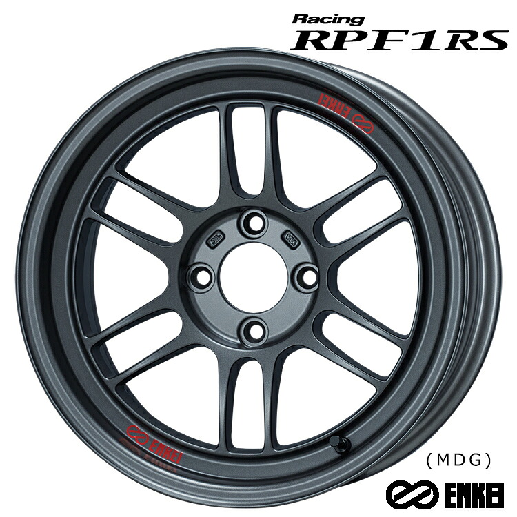 【お買い物マラソン 7/19(日)20:00～】18インチ 5H114.3 11J 11J-10 5穴 レ‐シング アールピーエフワンRS ホイール (1本/2本/4本) マットダークガンメタリック ENKEI Racing RPF1 RS (MDG) 送料無料 エンケイ｜カーパーツ倉庫