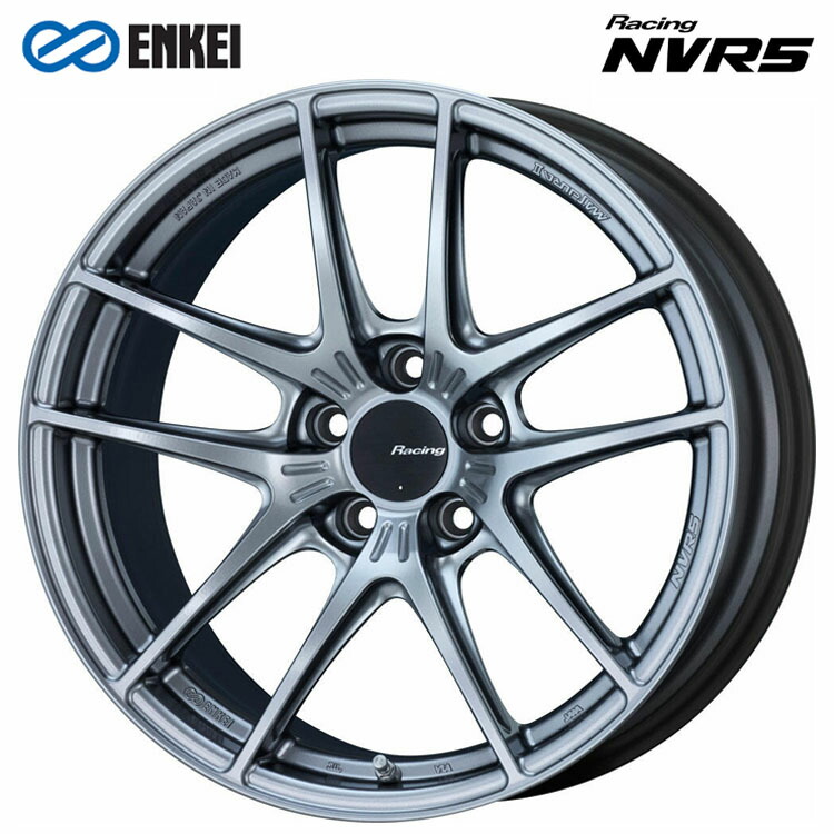 【お買い物マラソン 7/19(日)20:00~】18インチ 5H114.3 7.5J 7.5J+48 5穴 レーシングNVR5 ホイール (1本/2本/4本) Sonic Silver ENKEI Racing NVR5 送料無料 エンケイ|カーパーツ倉庫
