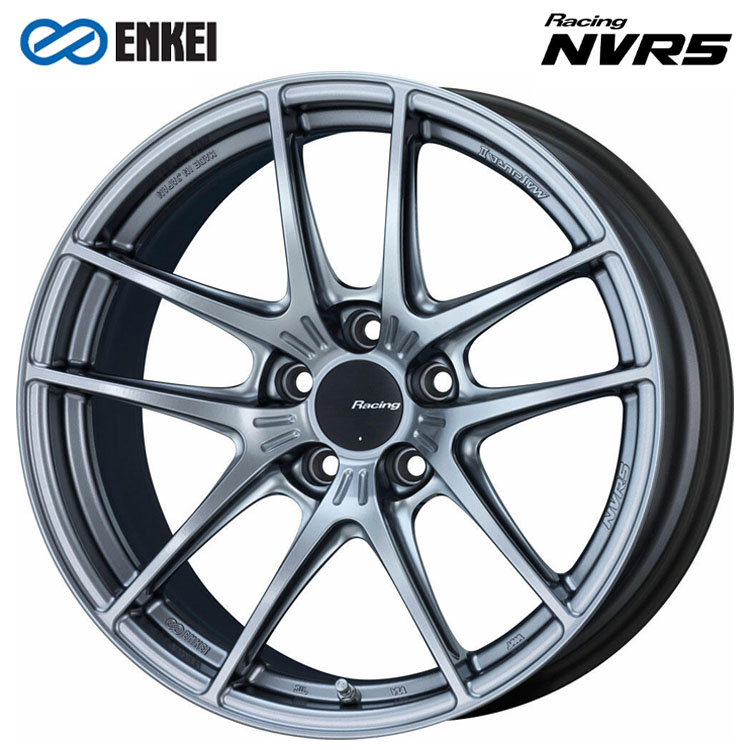 【お買い物マラソン 7/19(日)20:00~】18インチ 5H114.3 10.5J 10.5J+15 5穴 レーシングNVR5 ホイール (1本/2本/4本) Sonic Silver ENKEI Racing NVR5 送料無料 エンケイ|カーパーツ倉庫