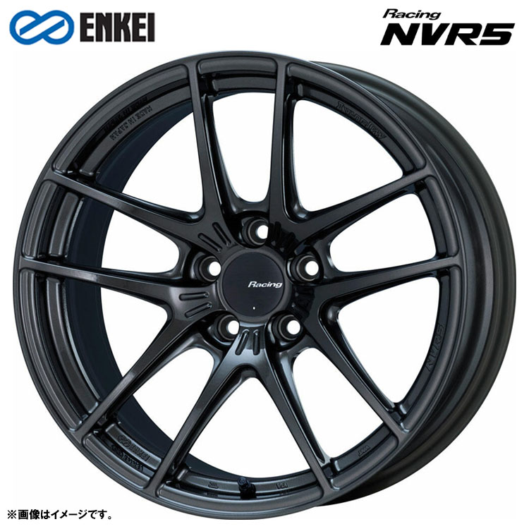 18インチ 5H114.3 10J 10J+12 5穴 レーシングNVR5 ホイール (1本/2本/4本) Graphite Metallic ENKEI Racing NVR5 送料無料 エンケイ