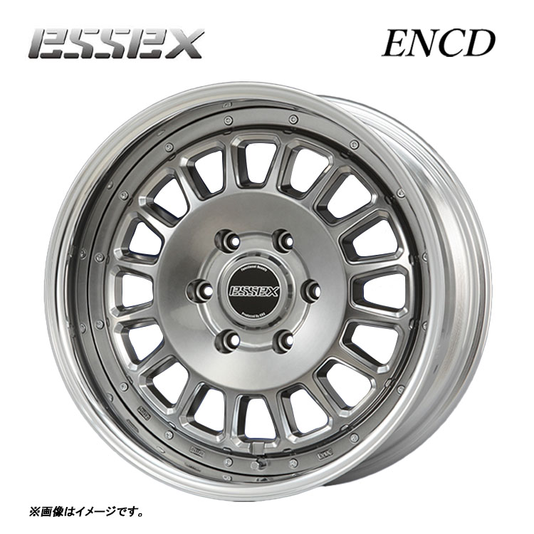 19インチ 6H139.7 10.5J 10.5J-15～50 6穴 ENCD-19 2ピース ホイール (1本/2本/4本) ハイパーグロス ESSEX ENCD-19 送料無料 エセックス