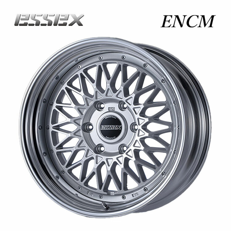 18インチ 6H139.7 8.5J 8.5J-7～50 6穴 ENCM-18 2ピース ホイール (1本/2本/4本) シルバー ESSEX ENCM-18 送料無料 エセックス
