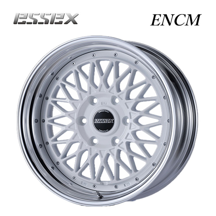 17インチ 6H139.7 8.5J 8.5J+13～50 6穴 ENCM-17 2ピース ホイール (1本/2本/4本) ホワイト ESSEX ENCM-17 送料無料 エセックス