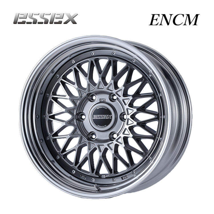 17インチ 6H139.7 7.5J 7.5J+25～50 6穴 ENCM-17 2ピース ホイール (1本/2本/4本) ハイパーグロス ESSEX ENCM-17 送料無料 エセックス