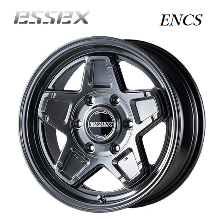 16インチ 6H139.7 6.5J 6.5J+38 6穴 エセックス ENCS ホイール (1本/2本/4本) ハイパーグロス ESSEX Type ENCS 送料無料 エセックス|カーパーツ倉庫