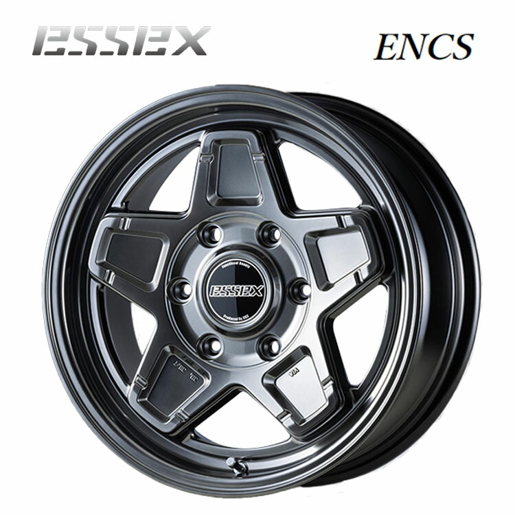 16インチ 6H139.7 6.5J 6.5J+48 6穴 エセックス ENCS ホイール (1本/2本/4本) ハイパーグロス ESSEX Type ENCS 送料無料 エセックス