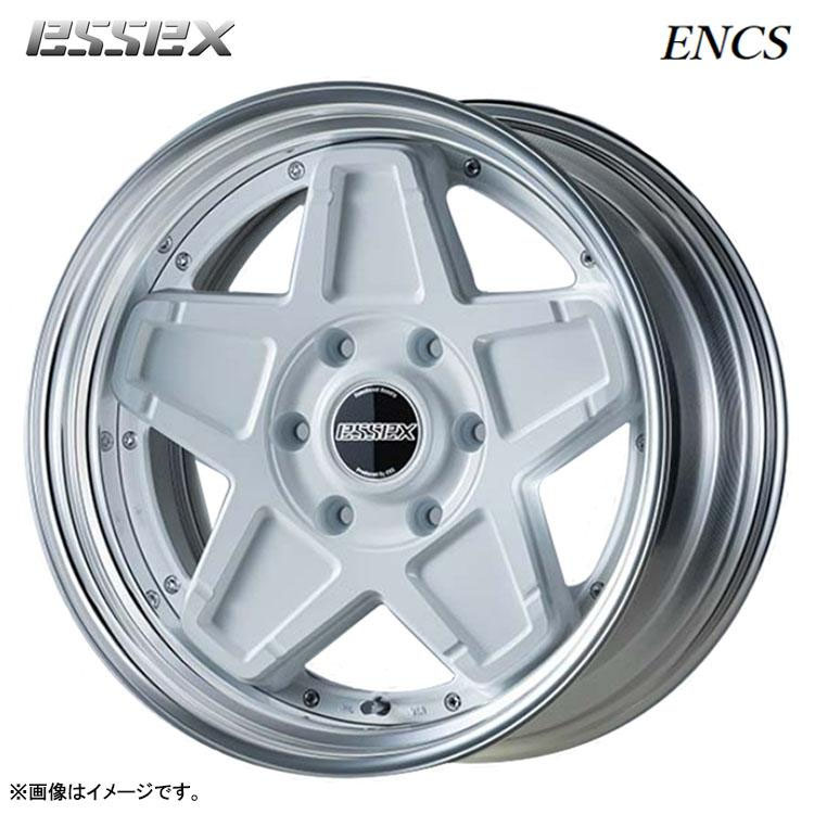 18インチ 6H139.7 10J 10J-13～50 6穴 ENCS-18 2ピース ホイール (1本/2本/4本) ホワイト ESSEX ENCS-18 2PIECE　ステップリム 送料無料 エセックス