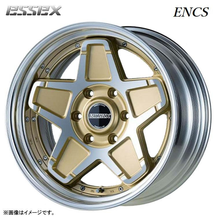 18インチ 6H139.7 8.5J 8.5J-7～50 6穴 ENCS-18 2ピース ホイール (1本/2本/4本) ゴールドポリッシュ ESSEX ENCS-18 2PIECE　ステップリム 送料無料 エセックス