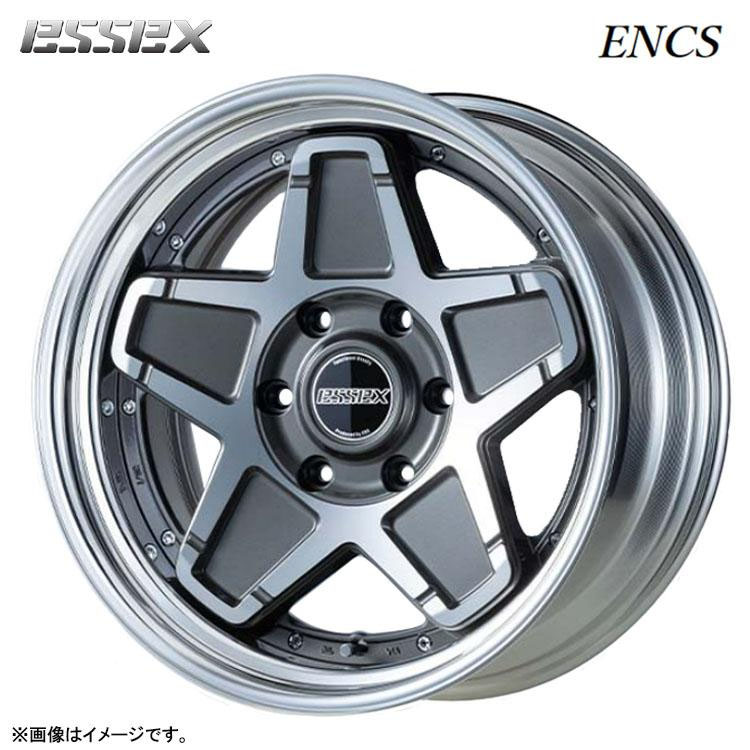 18インチ 6H139.7 11J 11J-25～40 6穴 ENCS-18 2ピース ホイール (1本/2本/4本) ガンメタリックポリッシュ ESSEX ENCS-18 2PIECE　ステップリム 送料無料 エセックス
