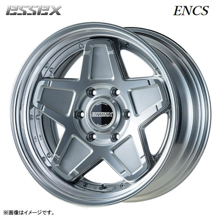 18インチ 6H139.7 9.5J 9.5J-6～50 6穴 ENCS-18 2ピース ホイール (1本/2本/4本) プラチナムポリッシュ ESSEX ENCS-18 2PIECE　ステップリム 送料無料 エセックス
