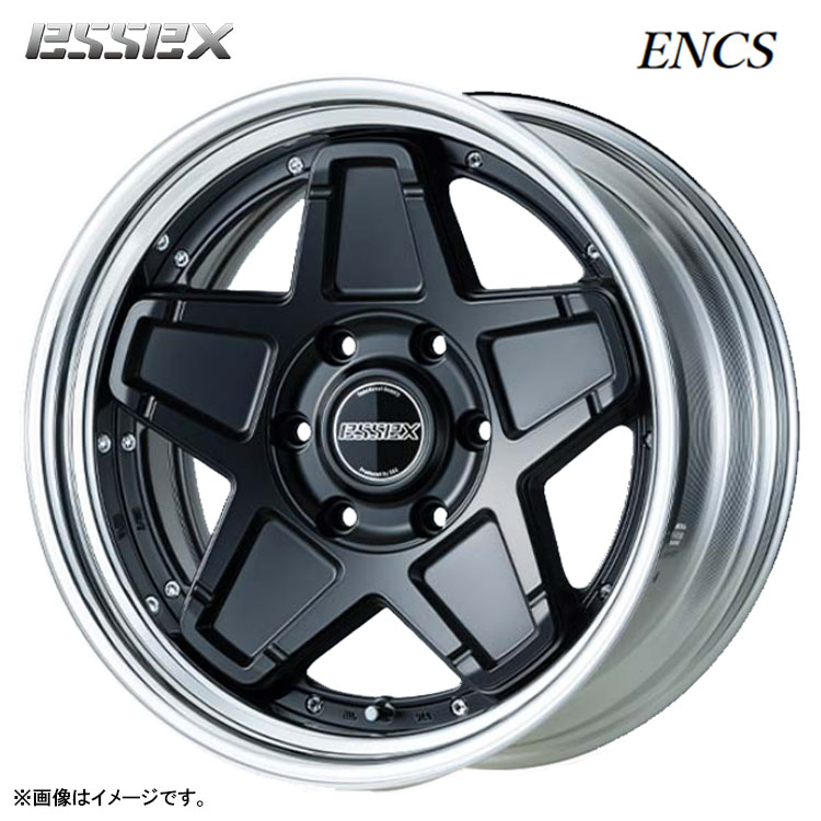 17インチ 6H139.7 9.5J 9.5J-3～50 6穴 ENCS-17 2ピース リバースリム ホイール (1本/2本/4本) セミグロスブラック ESSEX ENCS-17 2PIECE リバースリム 送料無料 エセックス