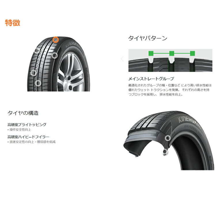 送料無料 ハンコック キナジー エコ2 5 65r16 95h 5 65 16 夏 サマータイヤ 1 本 Hankook Kinergy Eco2 K435 septicin Com