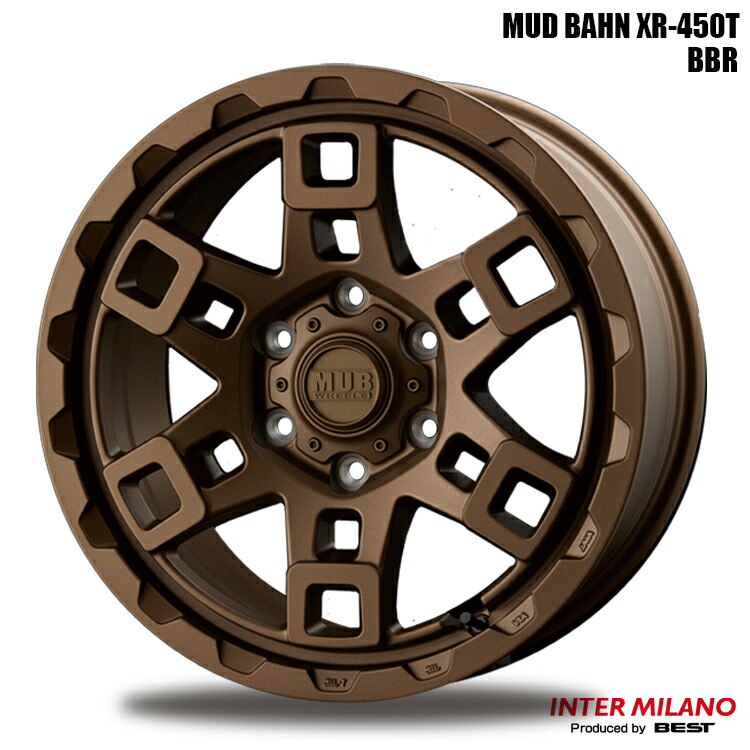 18インチ 6H139.7 8.5J 8.5J+52 6穴 マッドバーン XR-450T ホイール (1本/2本/4本) ブラストブロンズ (BBR) INTER MILANO MUD BAHN XR-450T 送料無料 インターミラノ