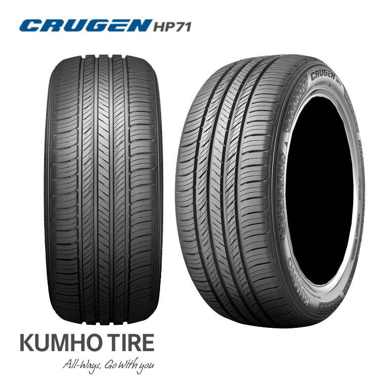 KUMHO CRUGEN HP71 265/55R19 引き取り限定4本セット Kumho Crugen HP71 Tire, 265/55R19 109V BW, All-Season