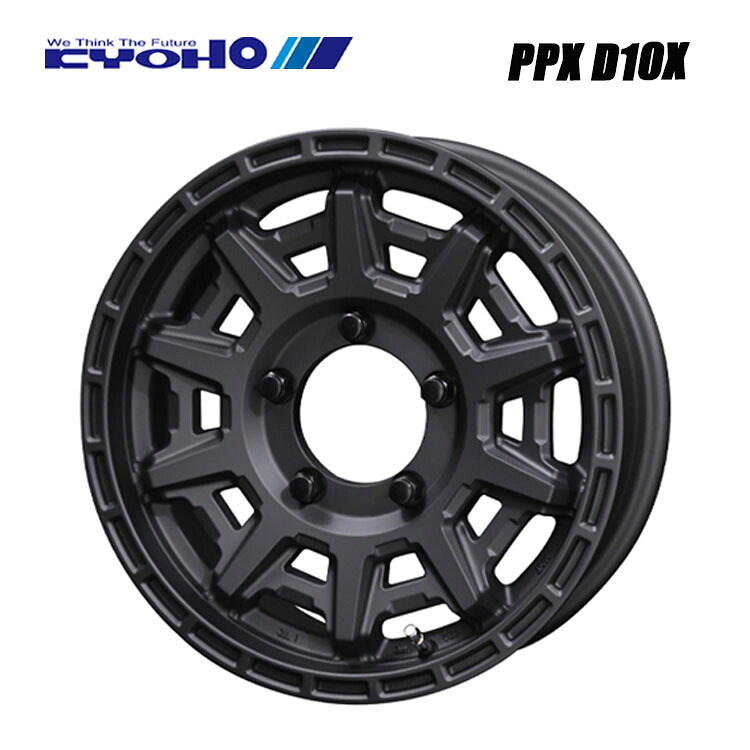 16インチ 5H139.7 5.5J 5.5J+22 5穴 PPX D10X ホイール (1本/2本/4本) マットダークガンメタリック KYOHO PPX D10X 送料無料 共豊