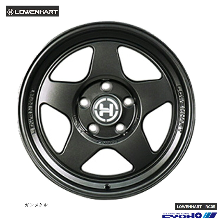17インチ 5H127 8.5J 8.5J+0 5穴 レーベンハート RC05 ホイール (1本/2本/4本) ガンメタル KYOHO LOWENHART RC05 (GM) 送料無料 共豊
