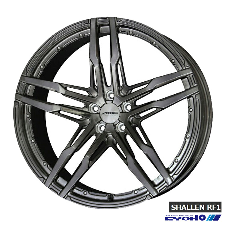 22インチ 5H130 10.5J 10.5J+13 5穴 シャレン RF1 ホイール (1本/2本/4本) パフフィニッシュxグレークリア KYOHO SHALLEN RF1 送料無料 共豊