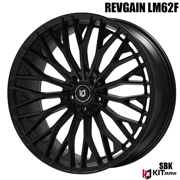 19インチ 5H114.3 8.5J 8.5J+35 5穴 レヴゲイン LM62F ホイール (1本/2本/4本) サテンブラック (SBK) KOSEI REVGAIN LM62F 送料無料 コーセイ|カーパーツ倉庫