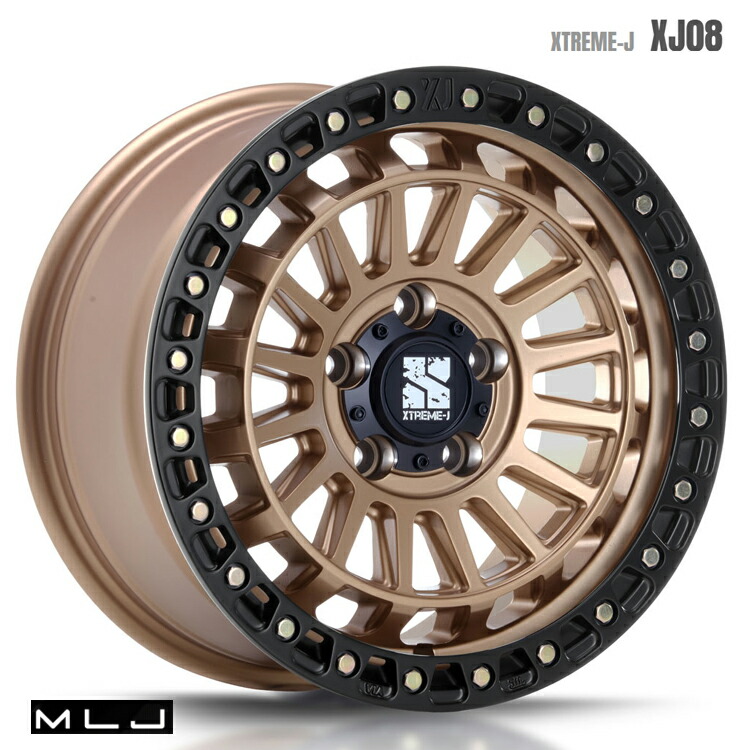 MLJ エクストリームJ XJ-04 17in 8J +20 6穴アルミホイール MLJ エクストリームJ XJ-04 17in 8J +20 6穴アルミホイール MLJ