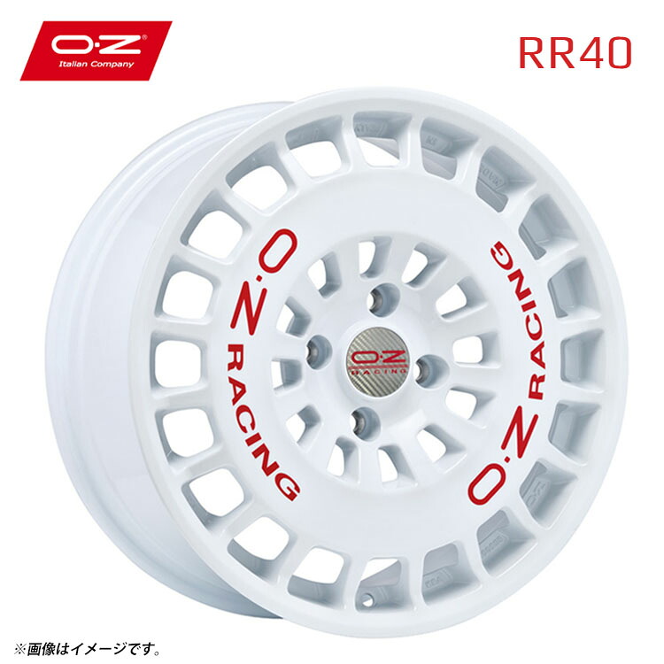18インチ 5H120 7.5J 7.5J+47 5穴 RR40 ホイール (1本/2本/4本) レースホワイト OZ RR40 送料無料 OZ