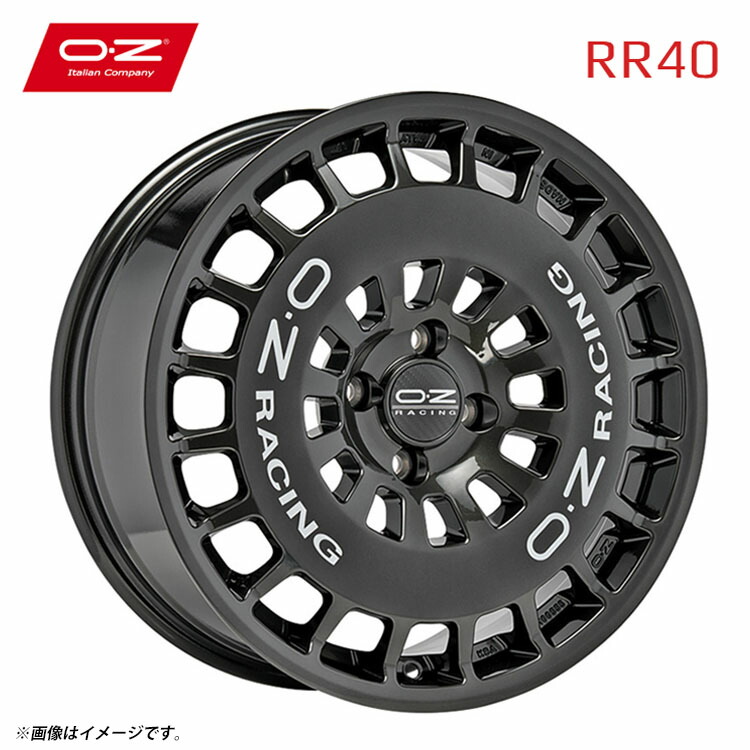 17インチ 5H112 7.5J 7.5J+45 5穴 RR40 ホイール (1本/2本/4本) ハイパーチタニウム OZ RR40 送料無料 OZ