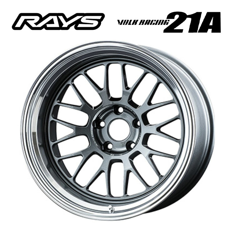 18インチ 5H114.3 10.5J 10.5J-25 5穴 ボルクレーシング 21A ホイール (1本/2本/4本) ダークガンメタ/リムDC(VC) RAYS VOLK RACING 21A (VC) 送料無料 レイズ