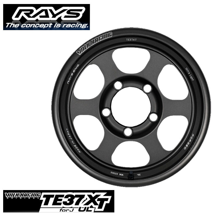 16インチ 5H139.7 5.5J 5.5J+-1 5穴 ボルクレーシング TE37XT forJ UL ホイール (1本/2本/4本) マットガンブラック RAYS VOLK RACING TE37XT forJ UL 送料無料 レイズ