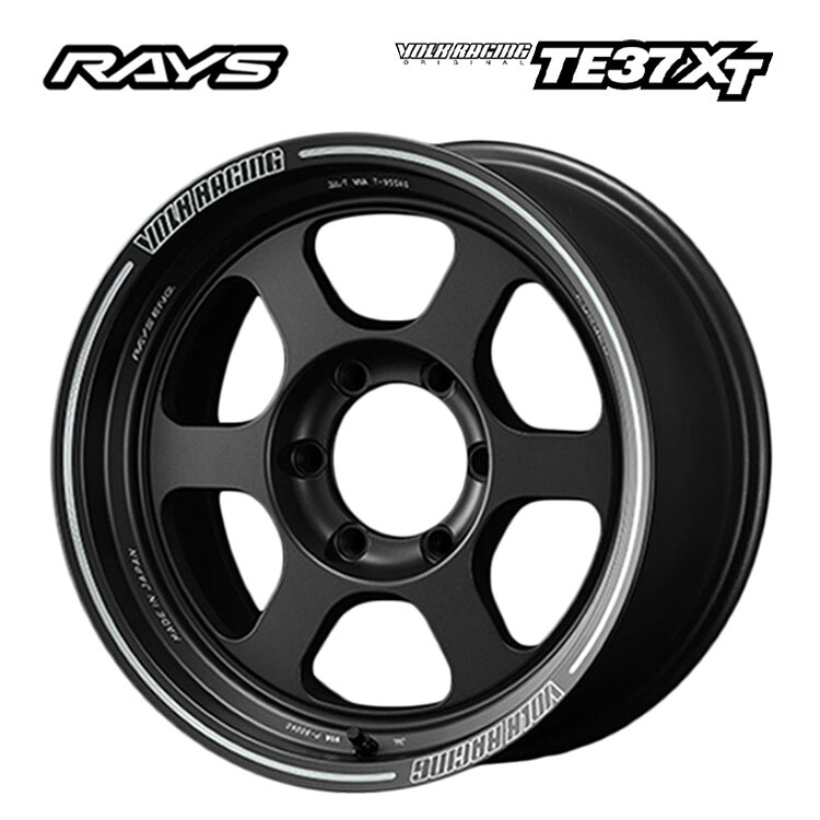 18インチ 6H139.7 8J 8J+20 6穴 ボルクレーシング TE37XT ホイール (1本/2本/4本) ブラストブラック(BC) RAYS VOLK RACING TE37XT (BC) 送料無料 レイズ