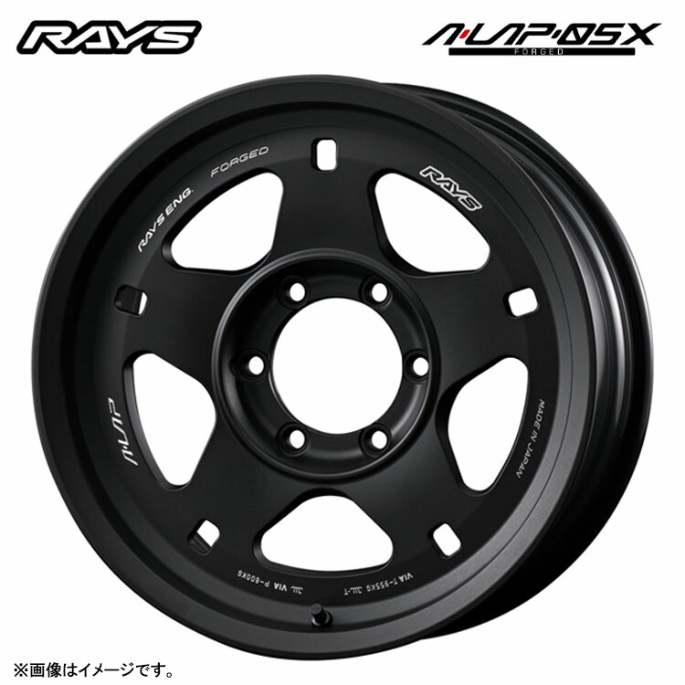 17インチ 5H150 8J 8J-15 5穴 エーラップ05X ホイール (1本/2本/4本) ブラストブラック2 (BT) RAYS A-LAP-05X 送料無料 レイズ