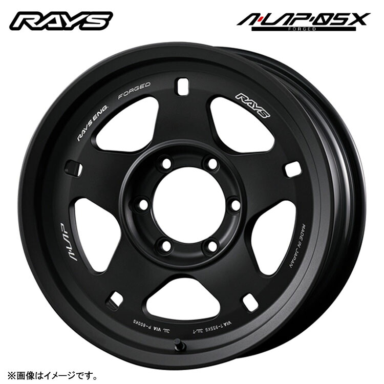 18インチ 6H139.7 8.5J 8.5J+49 6穴 エーラップ05X ホイール (1本/2本/4本) ブラストブラック2 (BT) RAYS A-LAP-05X 送料無料 レイズ