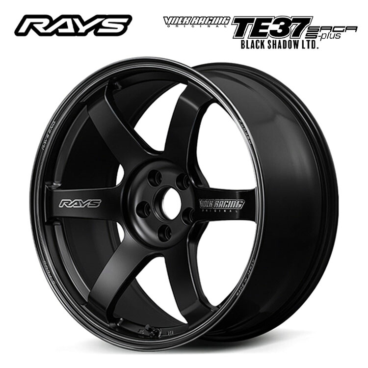 19インチ 5H112 9.5J 9.5J+38 5穴 ボルクレーシング TE37 SAGA S-plus Black Shadow ホイール (1本/2本/4本) マットトランスルーセントブラック（PH） RAYS VOLK RACING TE37 SAGA S-plus Black Shadow 送料無料 レイズ