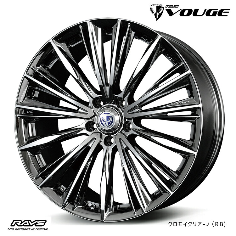 【お買い物マラソン 7/19(日)20:00～】18インチ 5H114.3 7J 7J+48 5穴 ベルサス ストラテジーア ヴォウジェ 　 ホイール (1本/2本/4本) クロモイタリアーノ(RB) RAYS VERSUS STRATAGIA VOUGE 送料無料 レイズ｜カーパーツ倉庫