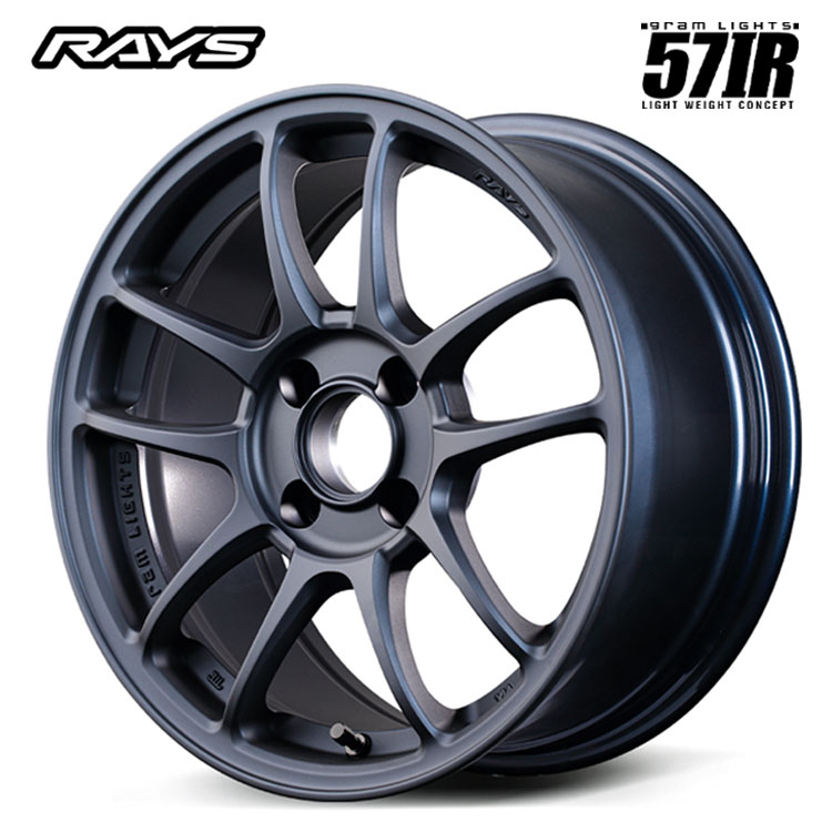 15インチ 4H100 7J 7J+35 4穴 グラムライツ 57IR ホイール (1本/2本/4本) アドミラブルー RAYS gramLIGHTS 57IR 送料無料 レイズ