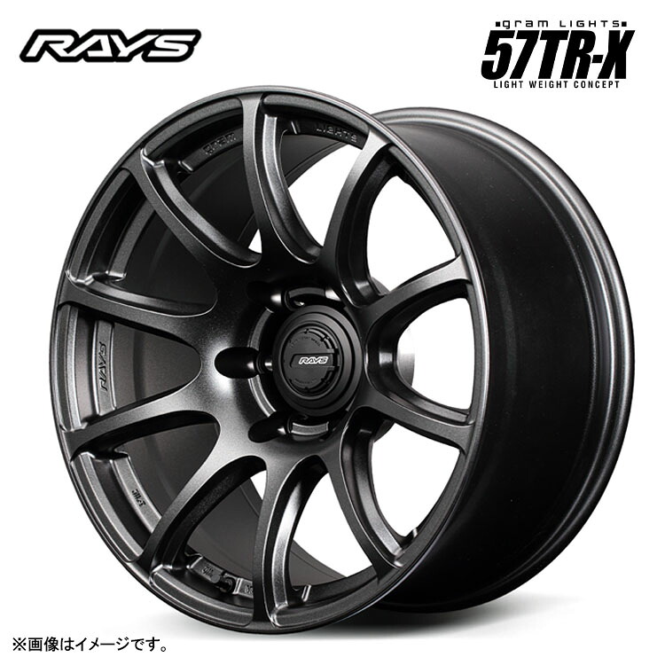 18インチ 6H139.7 9J 9J+25 6穴 グラムライツ 57TR-X ホイール (1本/2本/4本) セミグロスブラック(6YZ) RAYS gramLIGHTS 57TR-X 送料無料 レイズ