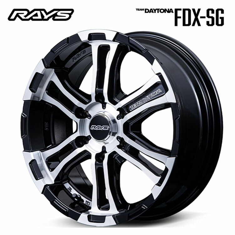 16インチ 6H139.7 6.5J 6.5J+38 6穴 チームデイトナ FDX-SG ホイール (1本/2本/4本) DC/サイドグロッシーブラック RAYS TEAM DAYTONA FDX-SG 送料無料 レイズ｜カーパーツ倉庫 58,740円