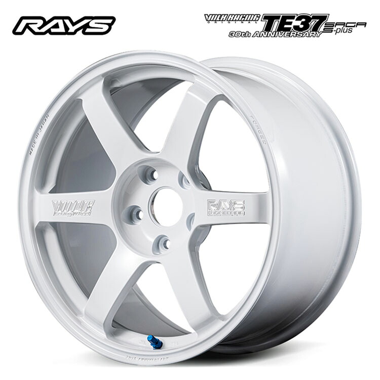 18インチ 5H114.3 9.5J 9.5J+45 5穴 TE37 サーガ S-plus 30th マシニングVer ホイール (1本/2本/4本) ホワイト RAYS TE37 SAGA S-plus 30th MASHINING Ver 送料無料 レイズ