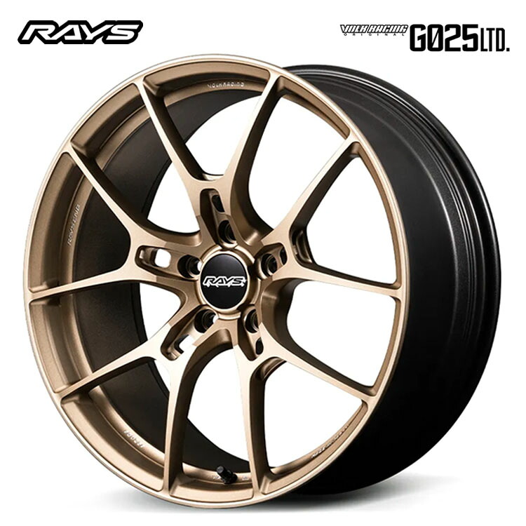 18インチ 5H100 9J 9J+45 5穴 ボルクレーシング GO25 LTD ホイール (1本/2本/4本) マットゴールド RAYS VOLK RACING GO25 LTD 送料無料 レイズ｜カーパーツ倉庫