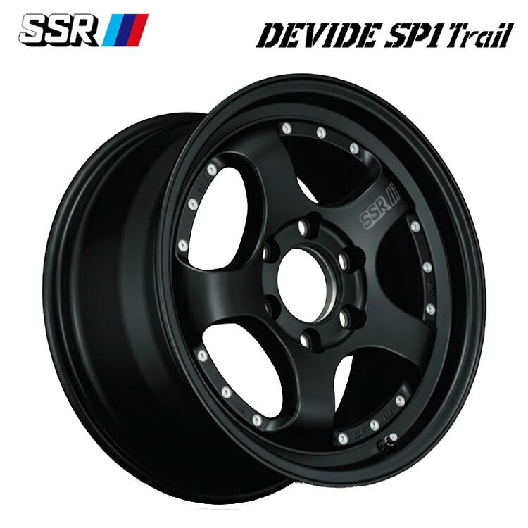 18インチ 6H139.7 8.5J 8.5J+52 6穴 ディバイド SP1 Trail ホイール (1本/2本/4本) フラットブラック SSR DEVIDE SP1 Trail 送料無料 SSR