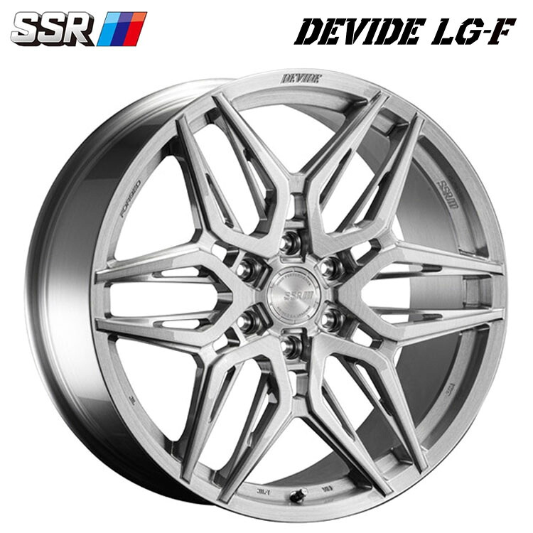 22インチ 6H139.7 10J 10J+55 6穴 ディバイド LG-F ホイール (1本/2本/4本) ブラッシュド SSR DEVIDE LG-F 送料無料 SSR