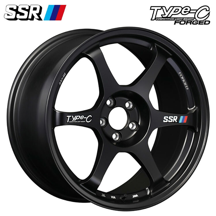 【お買い物マラソン 7/19(日)20:00~】18インチ 5H112 8.5J 8.5J+44 5穴 タイプシーフォージド ホイール (1本/2本/4本) スプリントブラック SSR Type-C FORGED 送料無料 SSR|カーパーツ倉庫